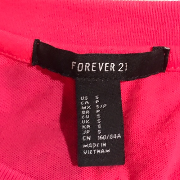 Women’s forever 21 hot pink crop top - Picture 6 of 6